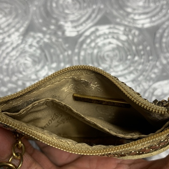 Whiting & Davis Gold Mesh card/coin purse